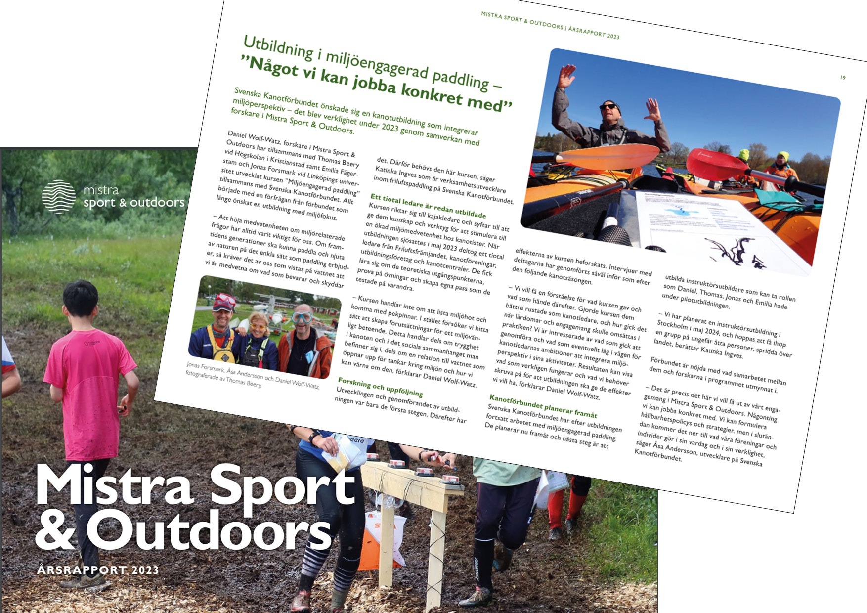 Kanotförbundet uppmärksammas i Mistra Sport and outdoors årsrapport